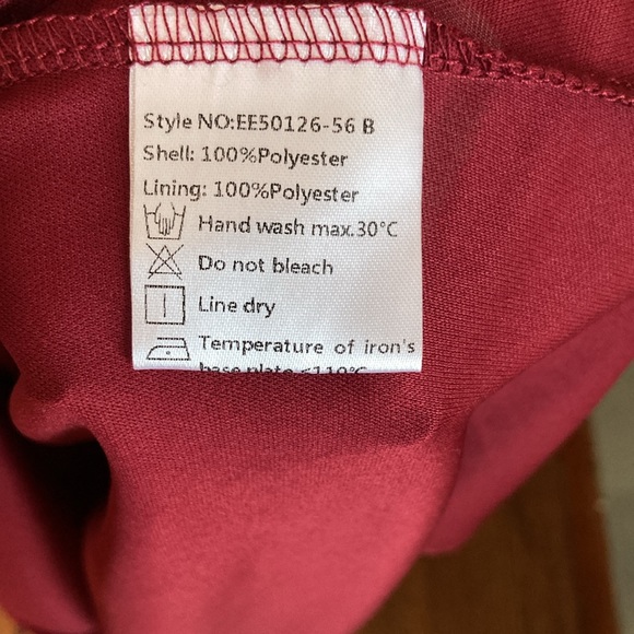 Ever Pretty maroon red bridesmaid dress - Picture 13 of 13